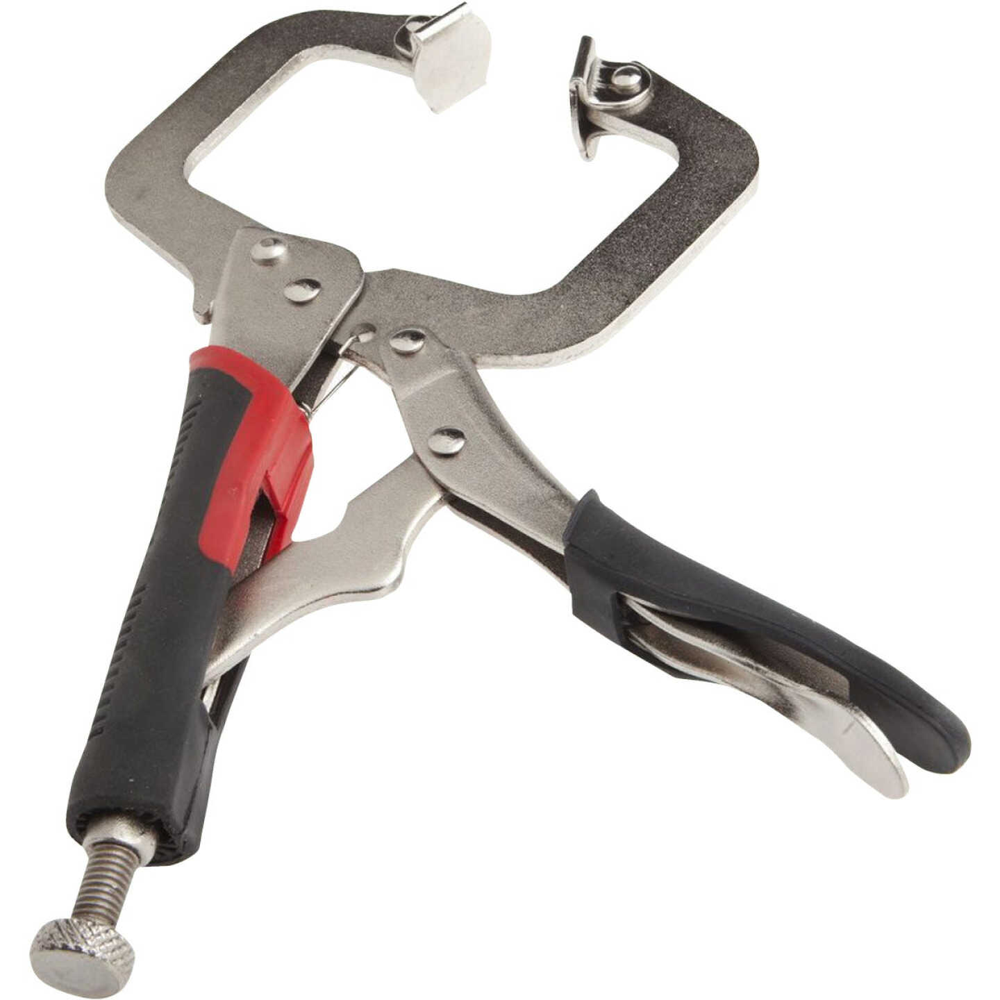 Forney 11 In. Cushion Grip Locking C-Clamp with Swivel Jaws Image 1