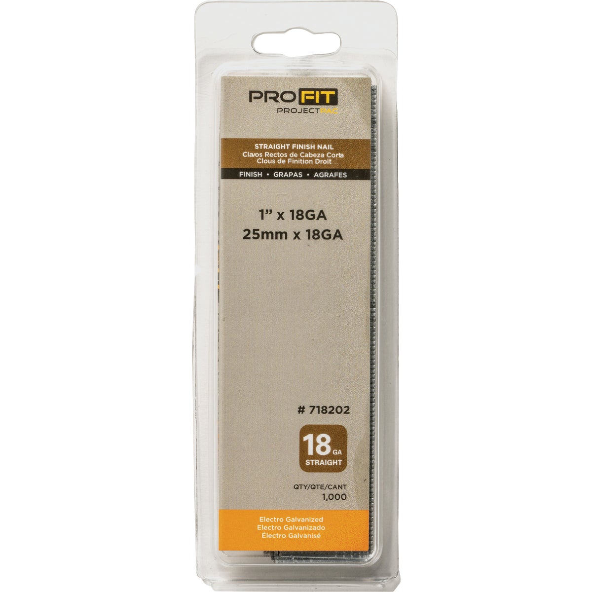 Pro-Fit 1 In. 18 Gauge Electro Galvanized Brad Nail (1000 Ct.) Image 2