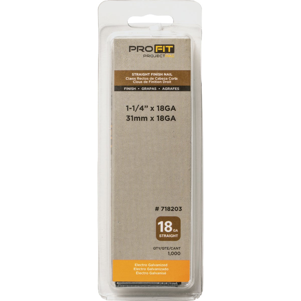 Pro-Fit 1-1/4 In. 18 Gauge Electro Galvanized Brad Nail (1000 Ct.) Image 2