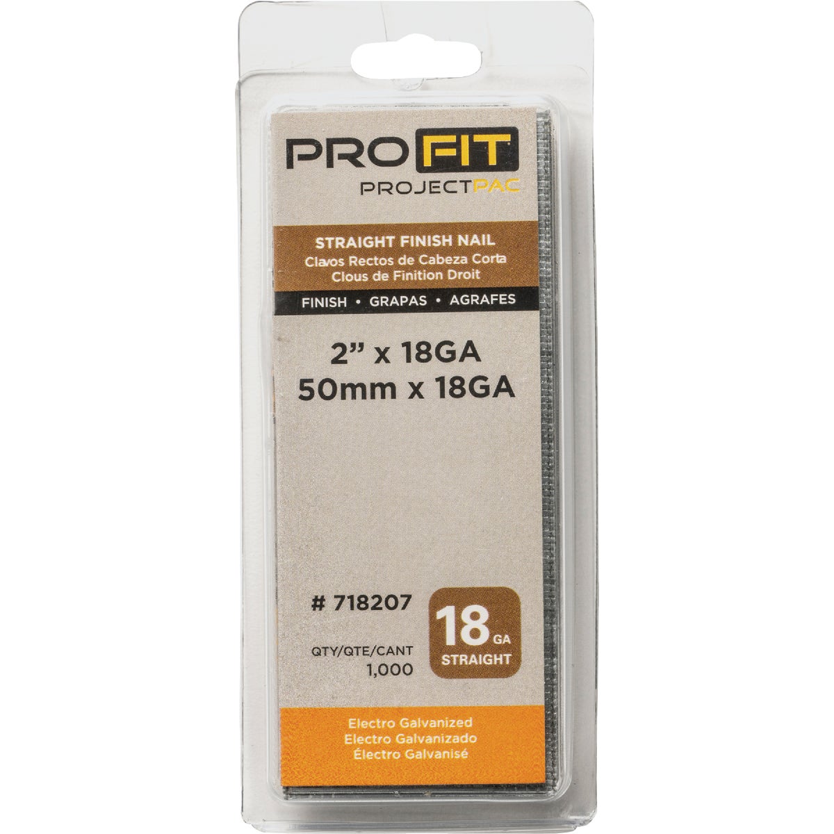 Pro-Fit 2 In. 18 Gauge Electro Galvanized Brad Nail (1000 Ct.) Image 2