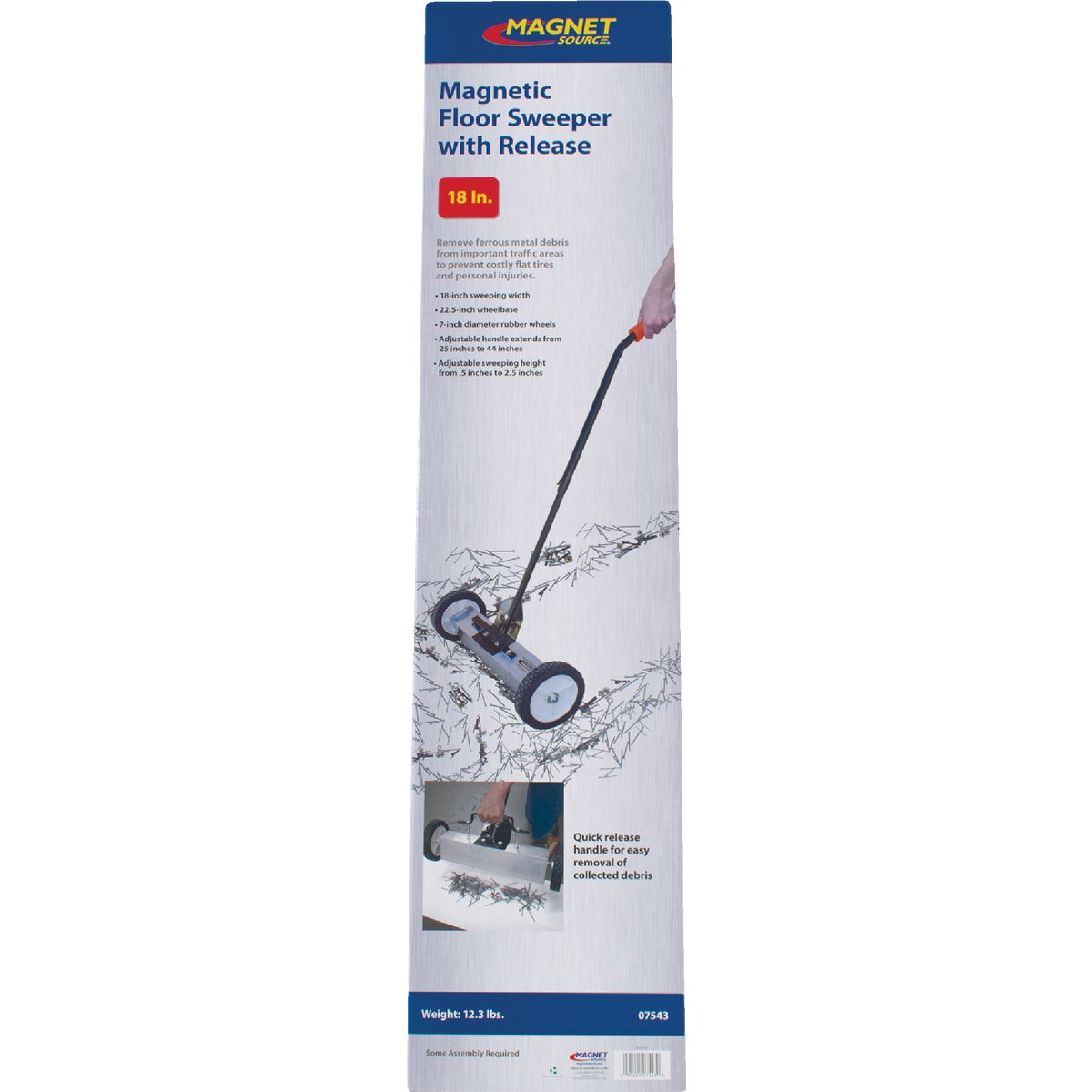 Master Magnetics 18 in. Magnetic Floor Sweeper Image 6