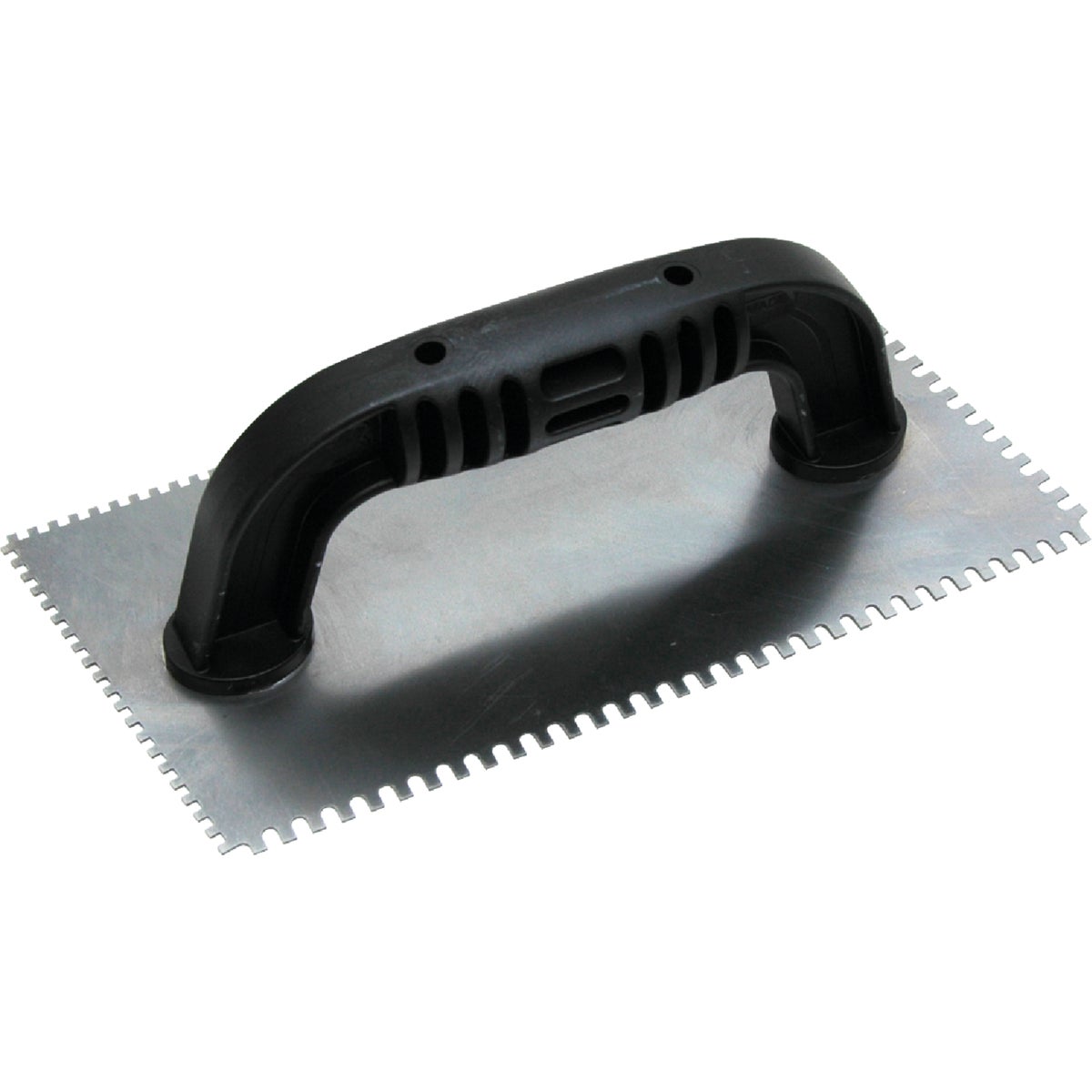 Marshalltown QLT 3/32 In. Square Notched & 1/8 In. U-Notched Trowel w/Black Handle