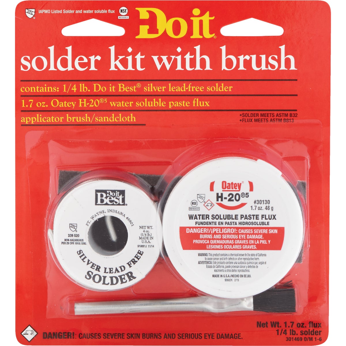 Do it Silver Lead-Free 1/4 Lb. H-205 Solder Kit Image 2