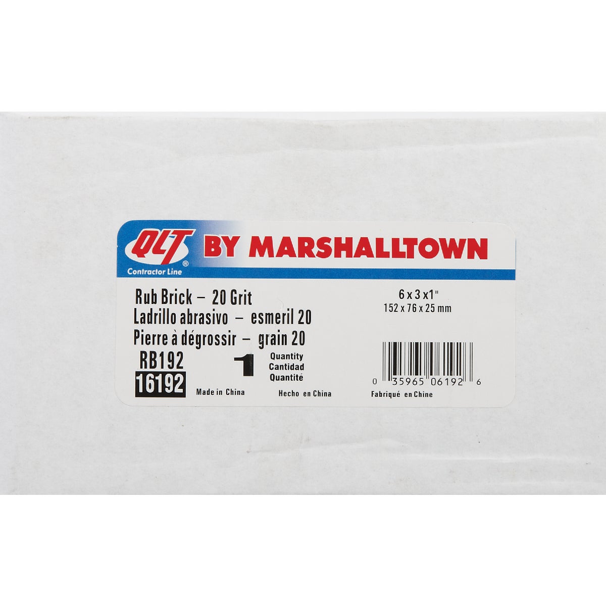 Marshalltown QLT 6 In. Rubbing Brick Image 2