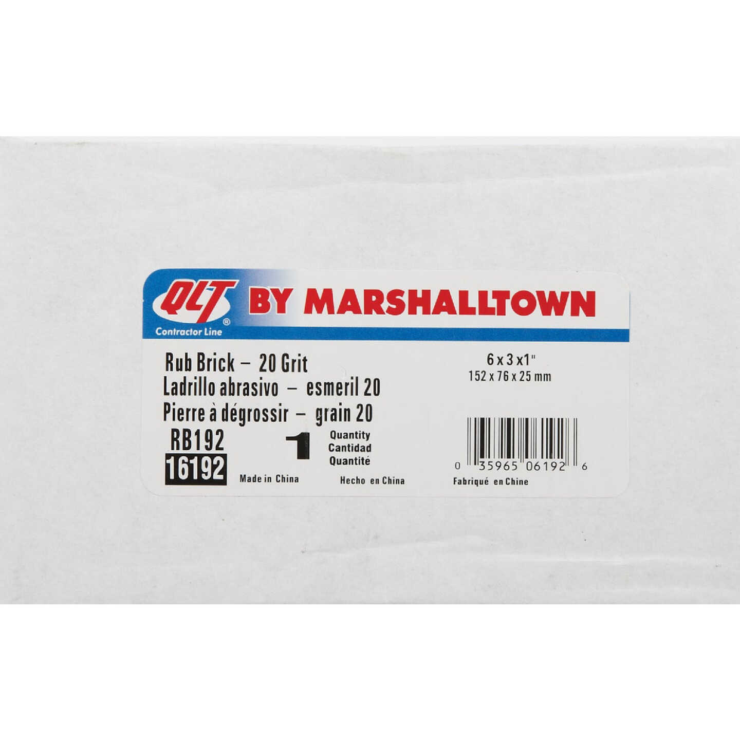 Marshalltown QLT 6 In. Rubbing Brick Image 2