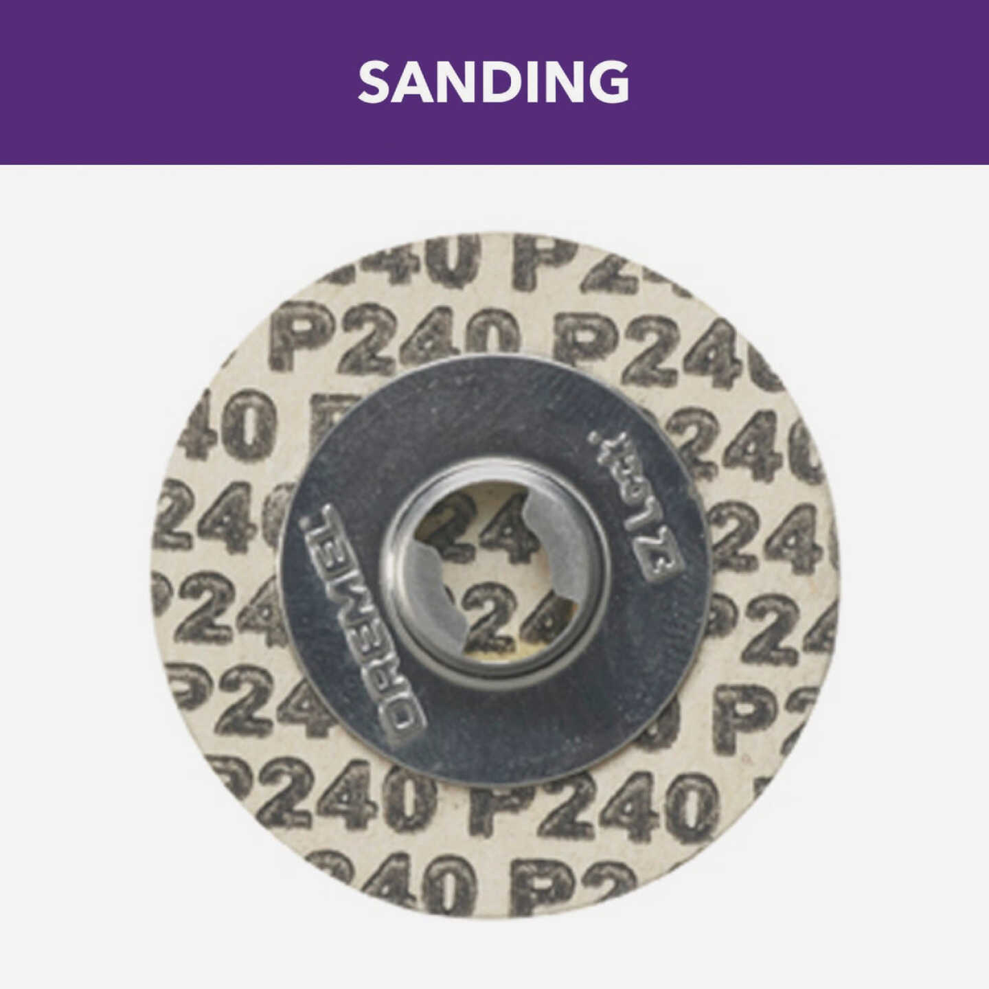 Dremel 1-1/4 In. 240 Grit EZ Lock Sanding Disc Image 2