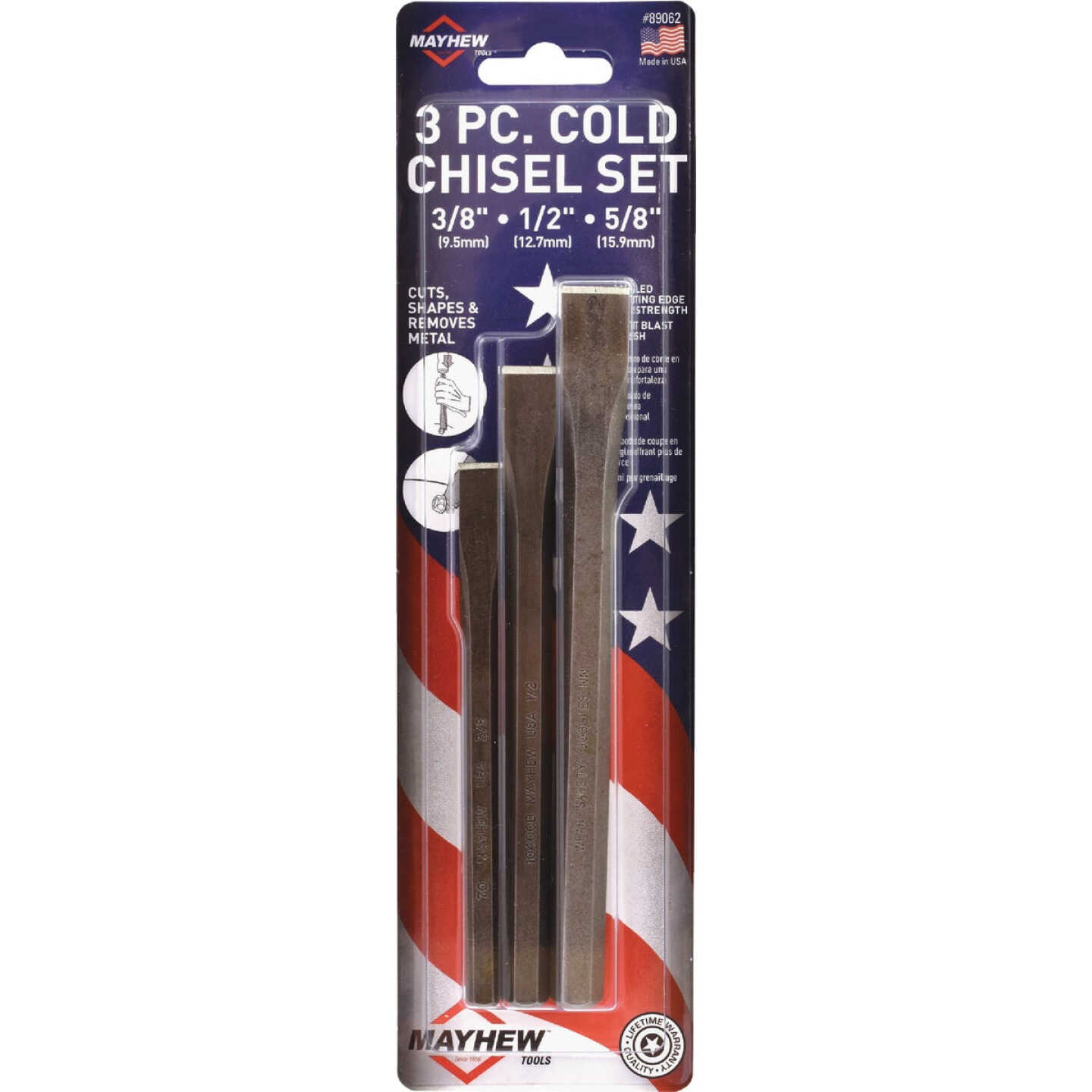 Mayhew Tools Cold Chisel Set (3-Piece) Image 2