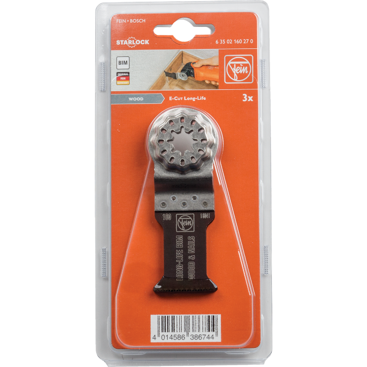 Fein Starlock 1-3/8 In. Bi-Metal Long-Life E-Cut Oscilating Blade (3-Pack) Image 2