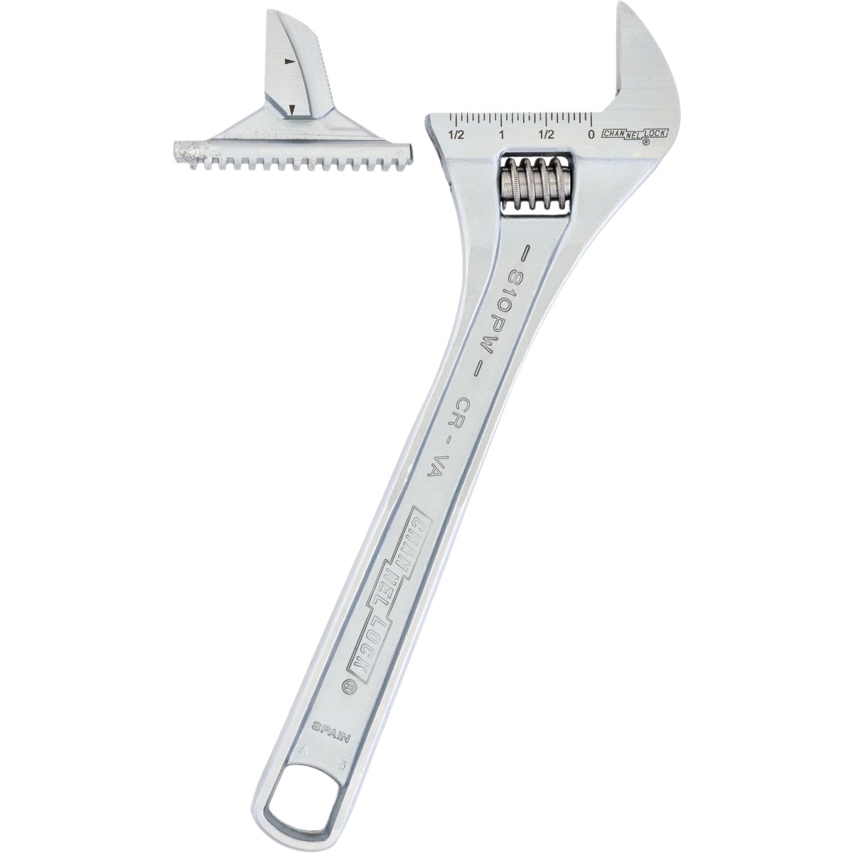 Channellock 12 In. Steel Adjustable Pipe Wrench with Extra Wide Reversible Jaw Image 4
