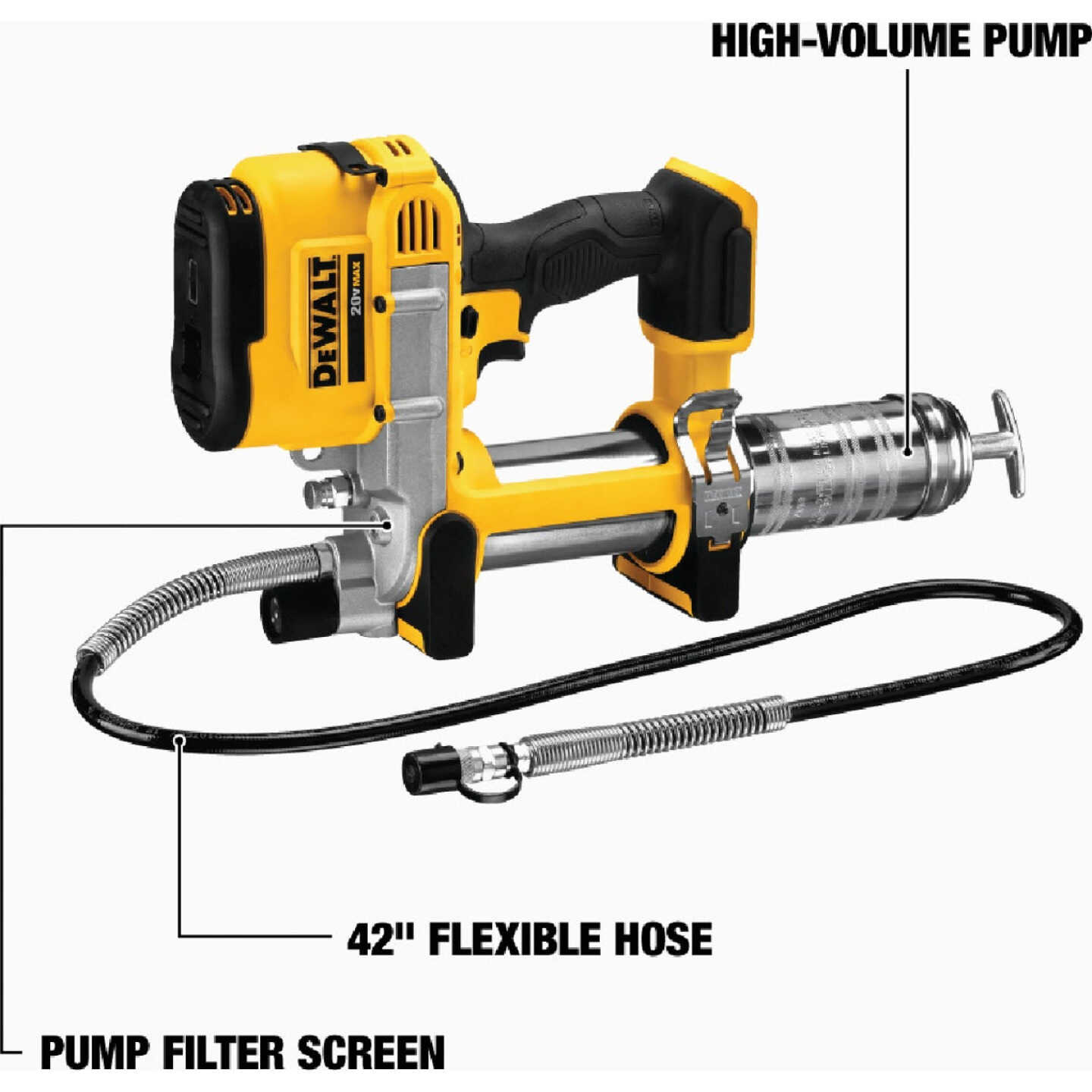 DEWALT 20V MAX Lithium-Ion Cordless Grease Gun (Tool Only) Image 2