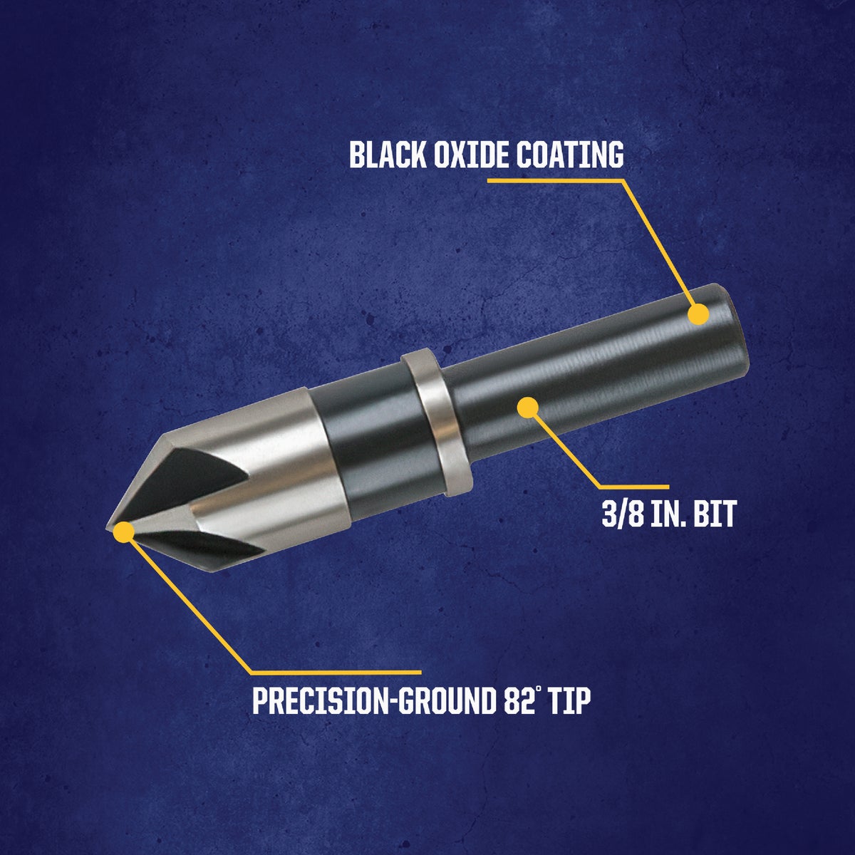 Irwin 3/8 In. Round Most Machineable Metals Countersink Image 2
