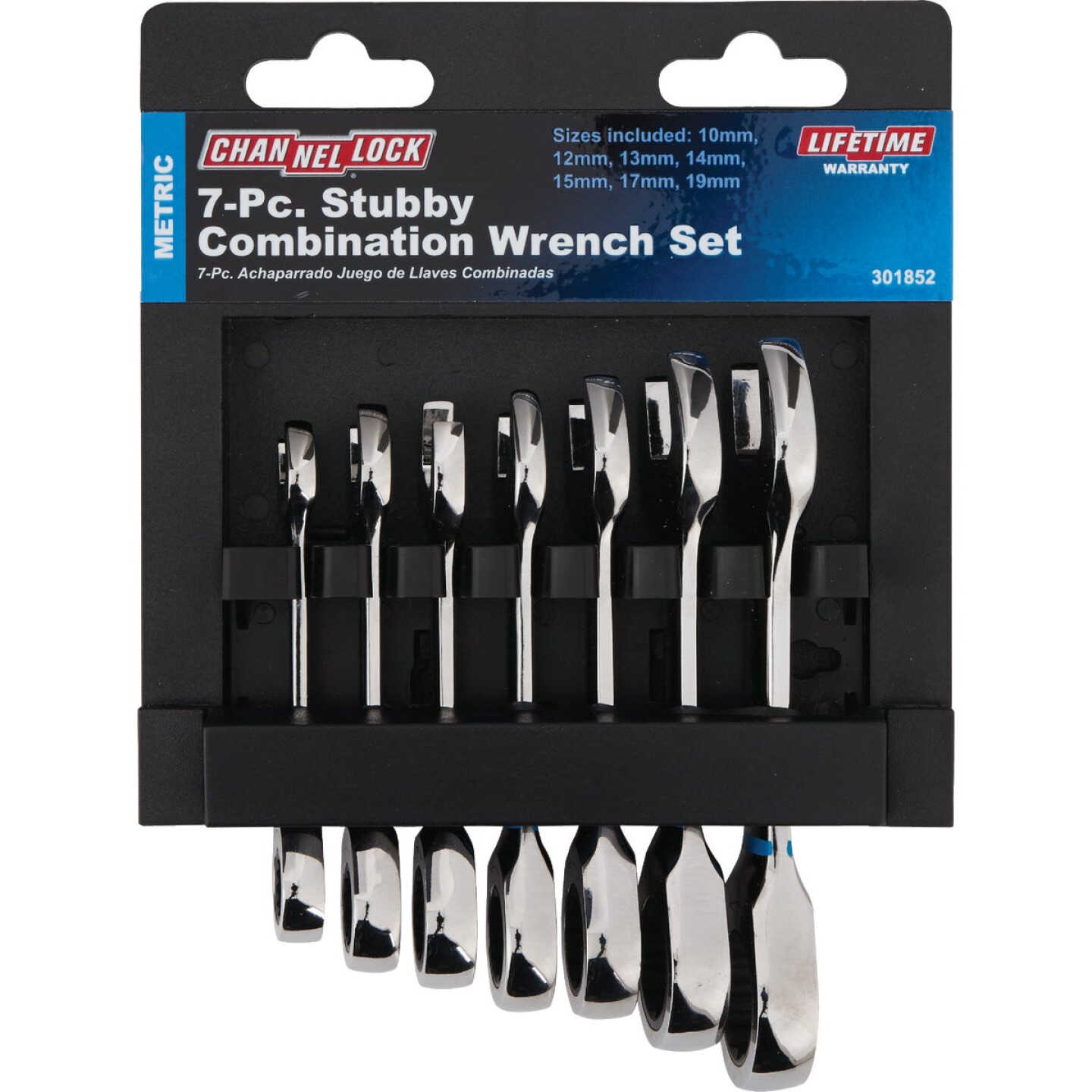 Channellock Metric 12-Point Stubby Ratcheting Combination Wrench Set (7-Piece) Image 2