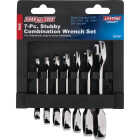 Channellock Standard 12-Point Stubby Ratcheting Combination Wrench Set (7-Piece) Image 2