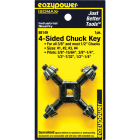 Eazypower 3/8 In. and 1/2 In. 4-Sided Chuck Key with 15/64 In., 1/4 In., 17/64 In. Pilots Image 1