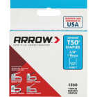 Arrow T50 Heavy-Duty Staple, 3/8 In. (1250-Pack) Image 1