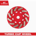 Milwaukee DIAMOND MAX 4 In. Segmented Turbo Rim Diamond Cup Wheel Image 1