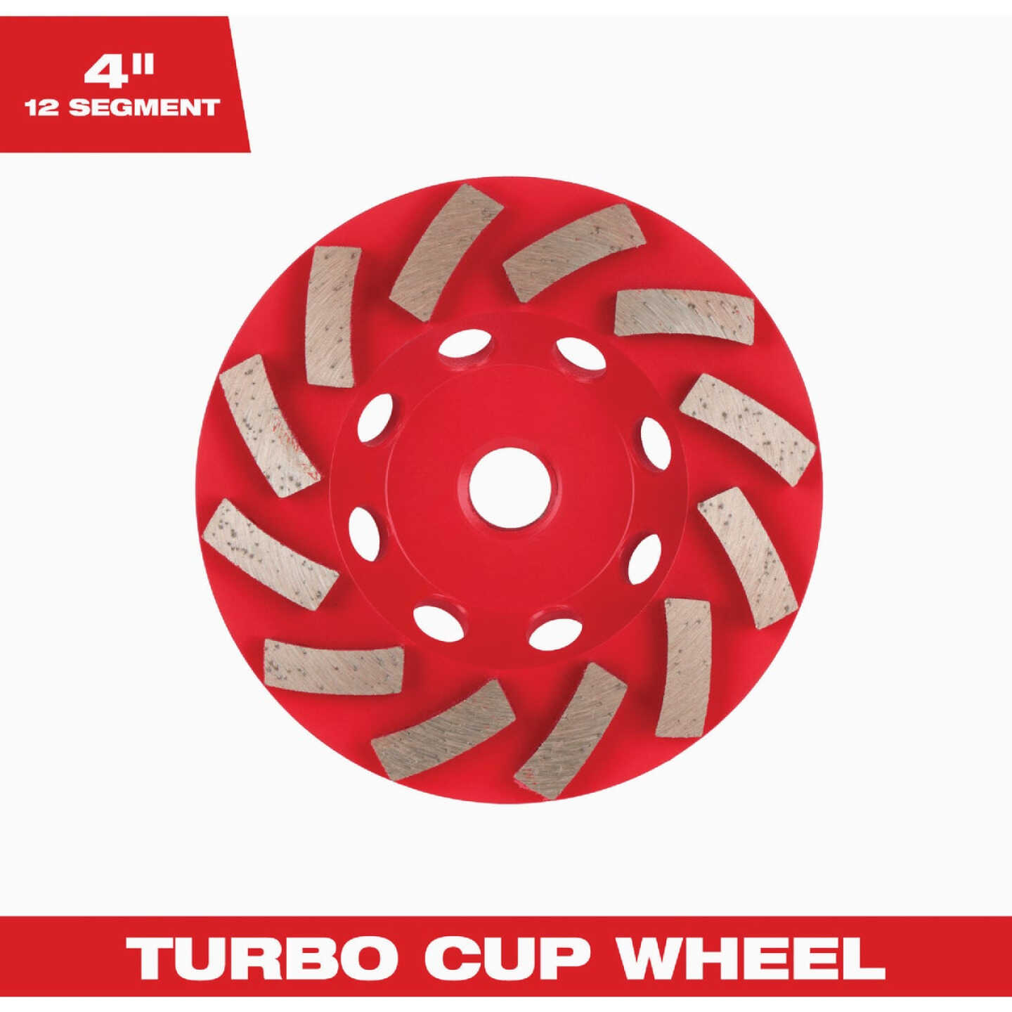 Milwaukee DIAMOND MAX 4 In. Segmented Turbo Rim Diamond Cup Wheel Image 1