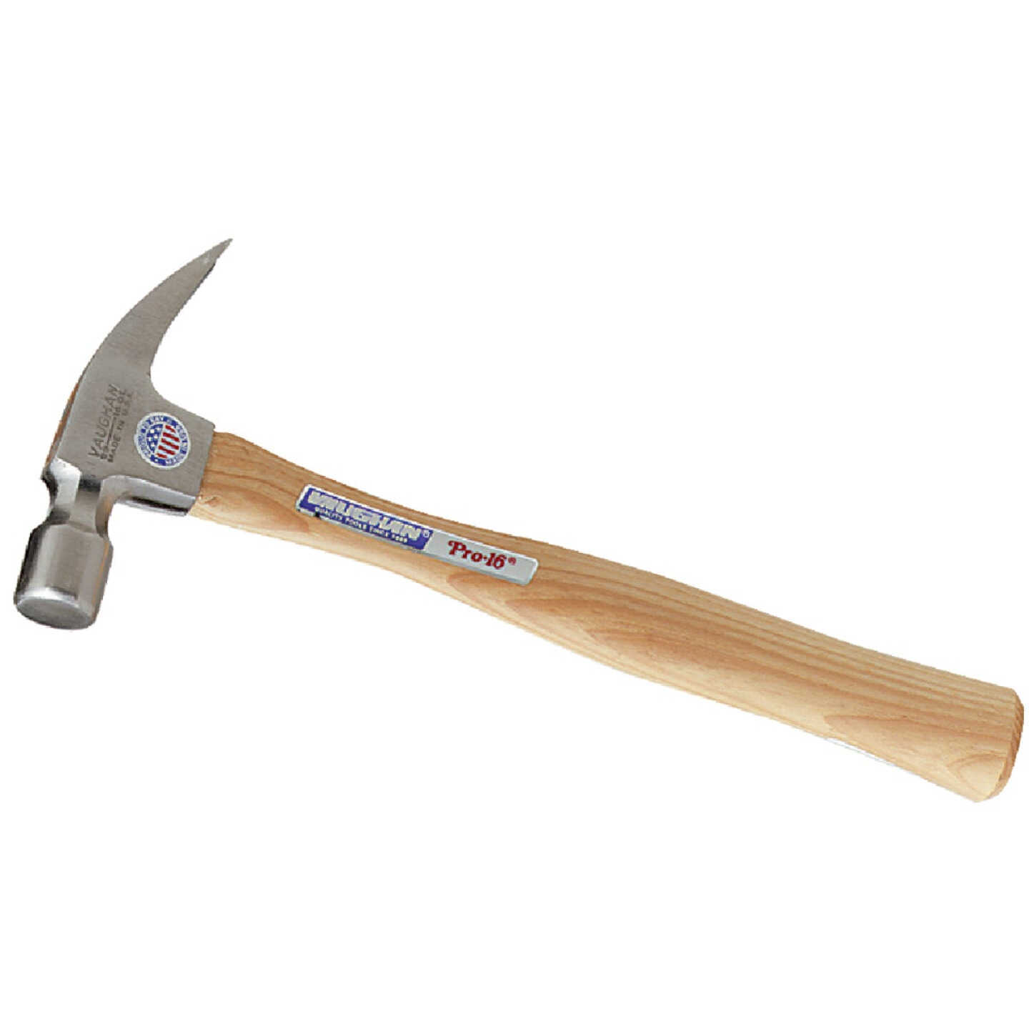 Vaughan 16 Oz. Smooth-Face Rip Claw Hammer with Hickory Handle Image 1