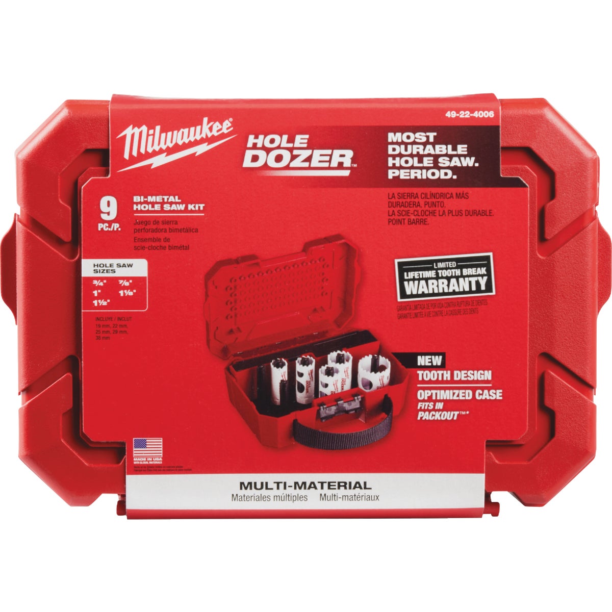Milwaukee HOLE DOZER General Purpose Hole Saw Set (9-Piece) Image 2