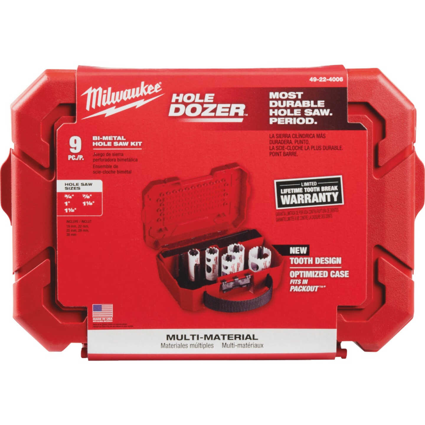 Milwaukee HOLE DOZER General Purpose Hole Saw Set (9-Piece) Image 2