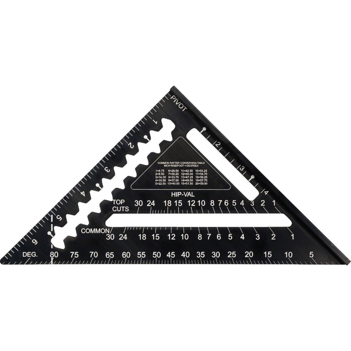 Johnson Level Johnny Square 7 In. Aluminum Professional Easy-Read Rafter Square Image 2