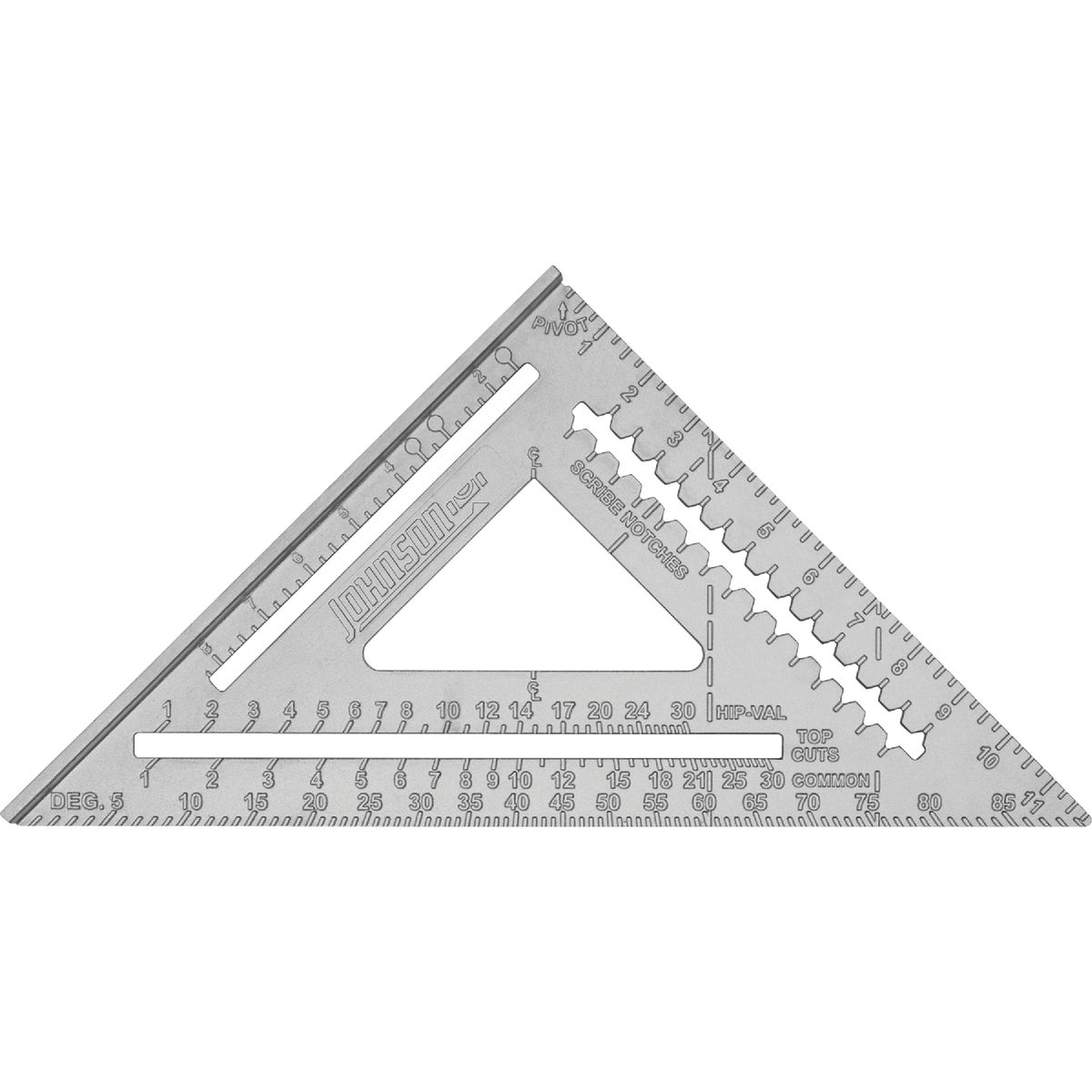 Johnson Level Johnny Square 12 In. Aluminum Rafter Square Image 4