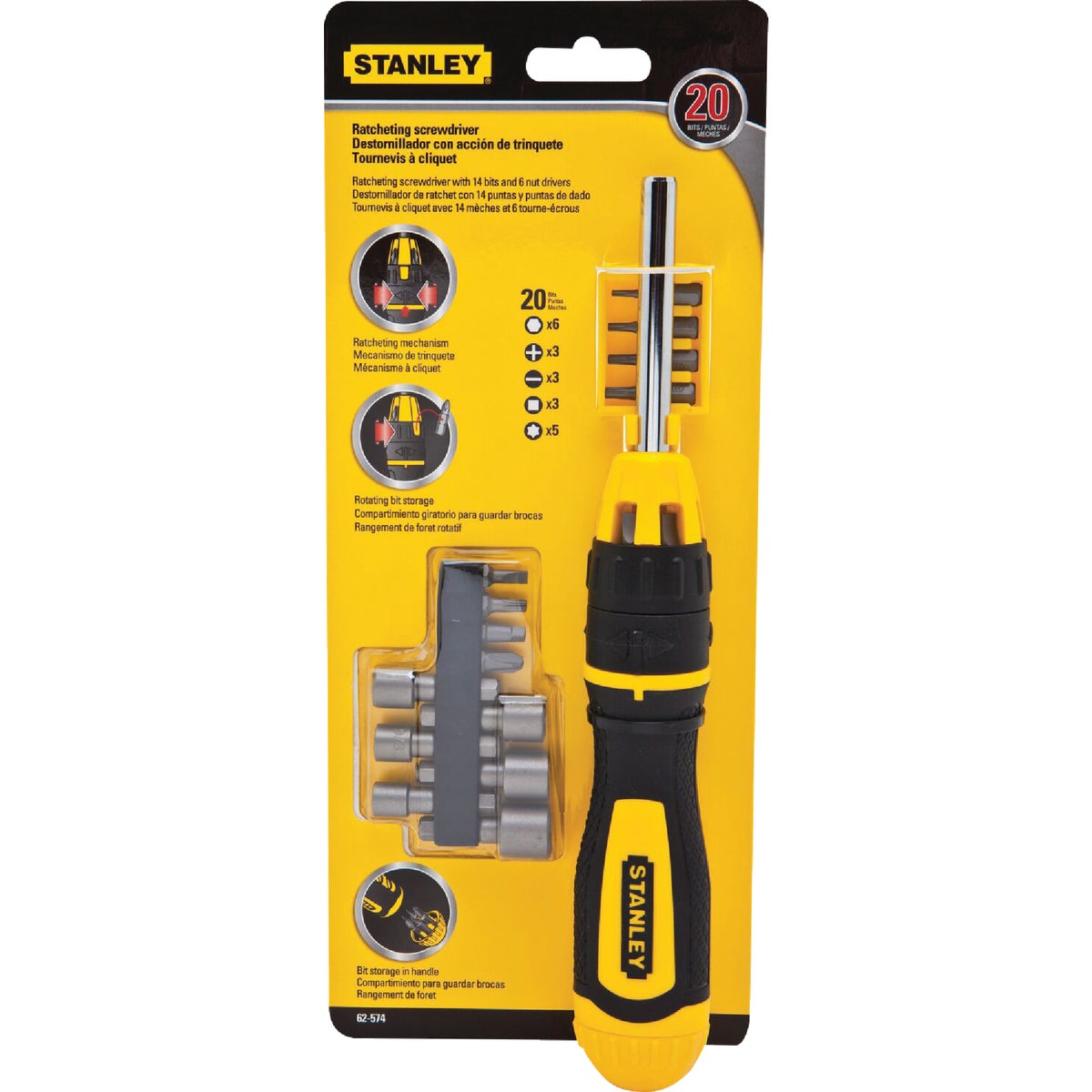Stanley 20-Piece Ratcheting Screwdriver Image 2