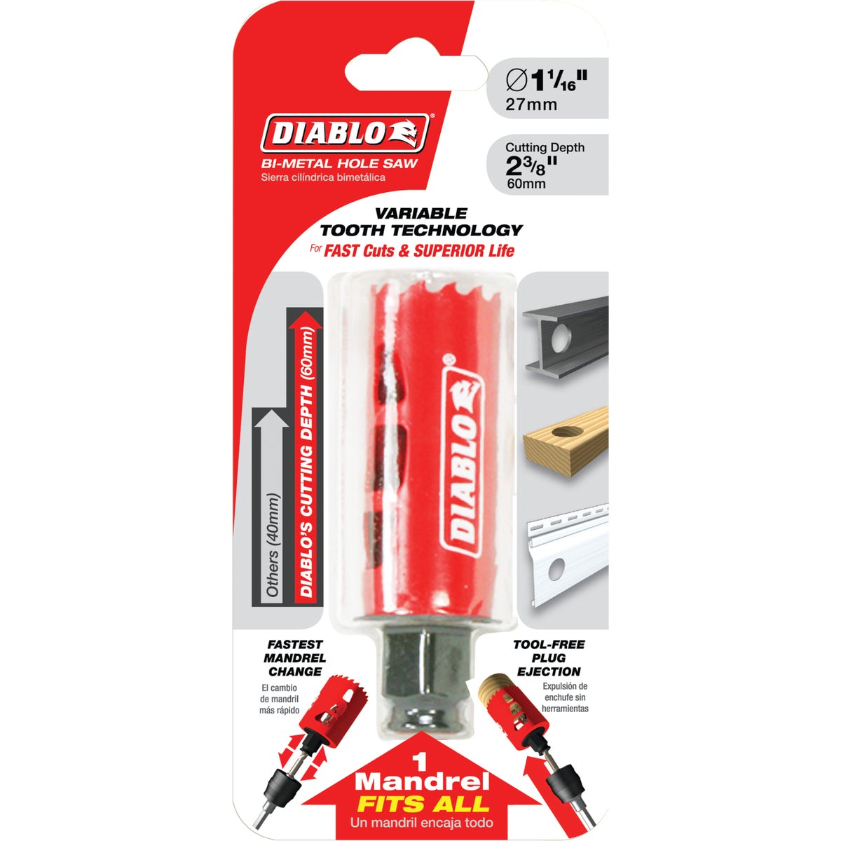 Diablo 1-1/16 In. Bi-Metal Hole Saw Image 2