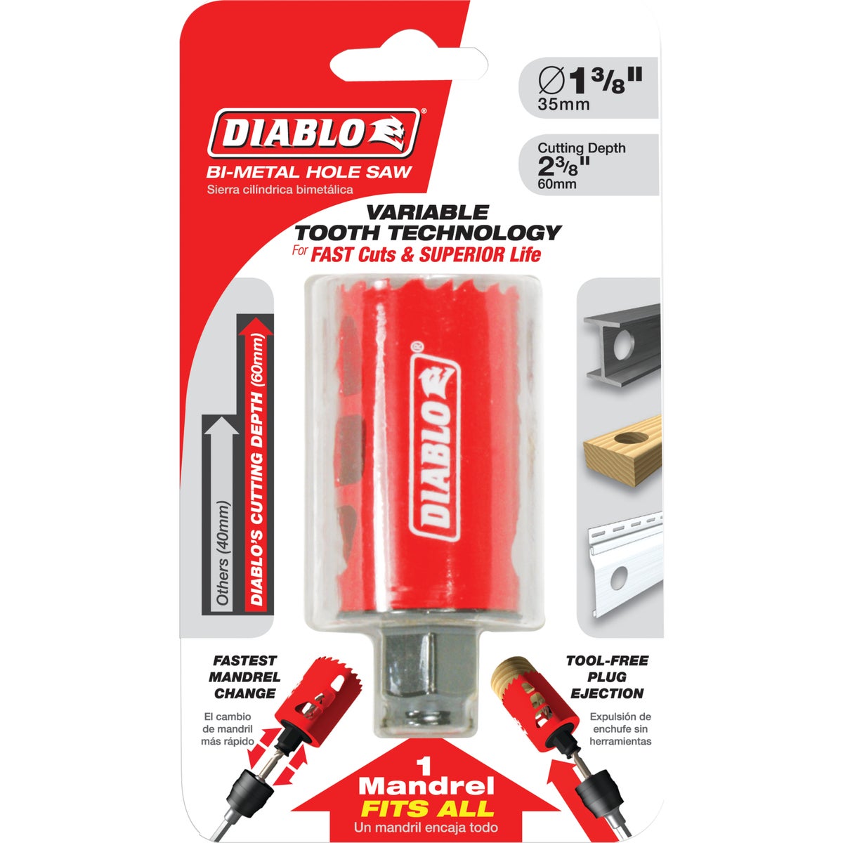 Diablo 1-3/8 In. Bi-Metal Hole Saw Image 2