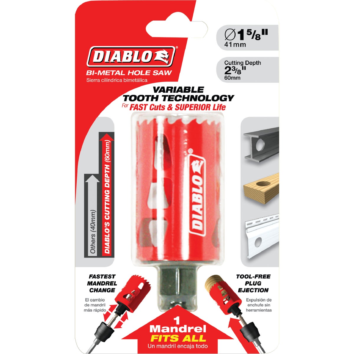 Diablo 1-5/8 In. Bi-Metal Hole Saw Image 2