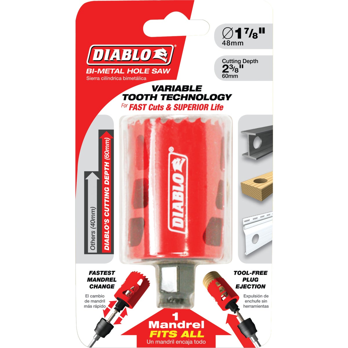 Diablo 1-7/8 In. Bi-Metal Hole Saw Image 2