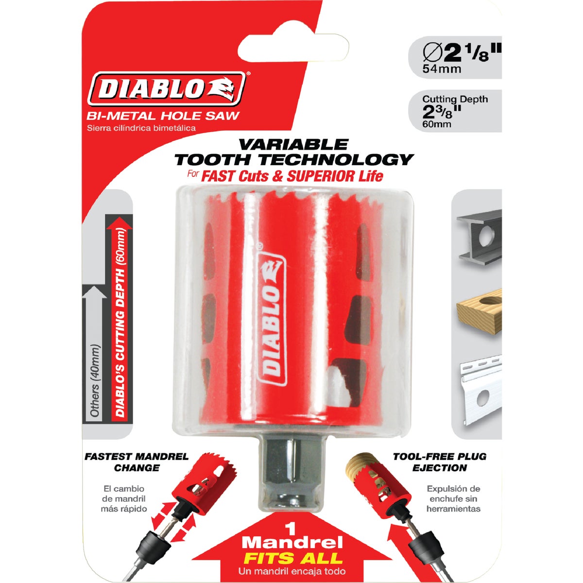 Diablo 2-1/8 In. Bi-Metal Hole Saw Image 2