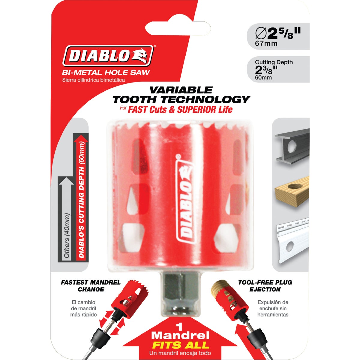 Diablo 2-5/8 In. Bi-Metal Hole Saw Image 2