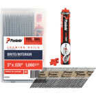 Paslode 30 Degree Bright Framing Nail & Fuel Combo Pack, 3 In. x .120 In. (1000-Pack Nails + 1 Fuel Image 1