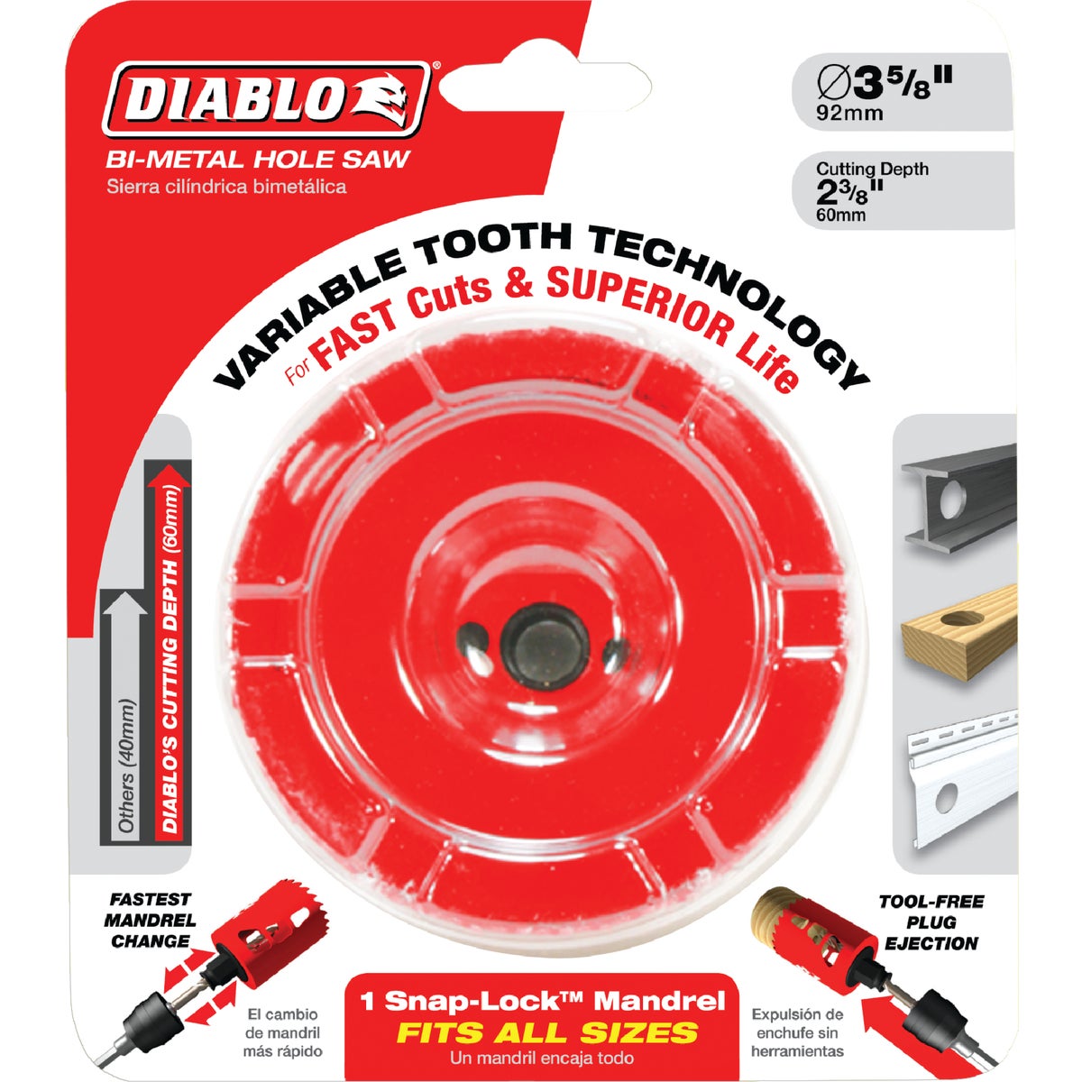 Diablo 3-1/2 In. Bi-Metal Hole Saw Image 2