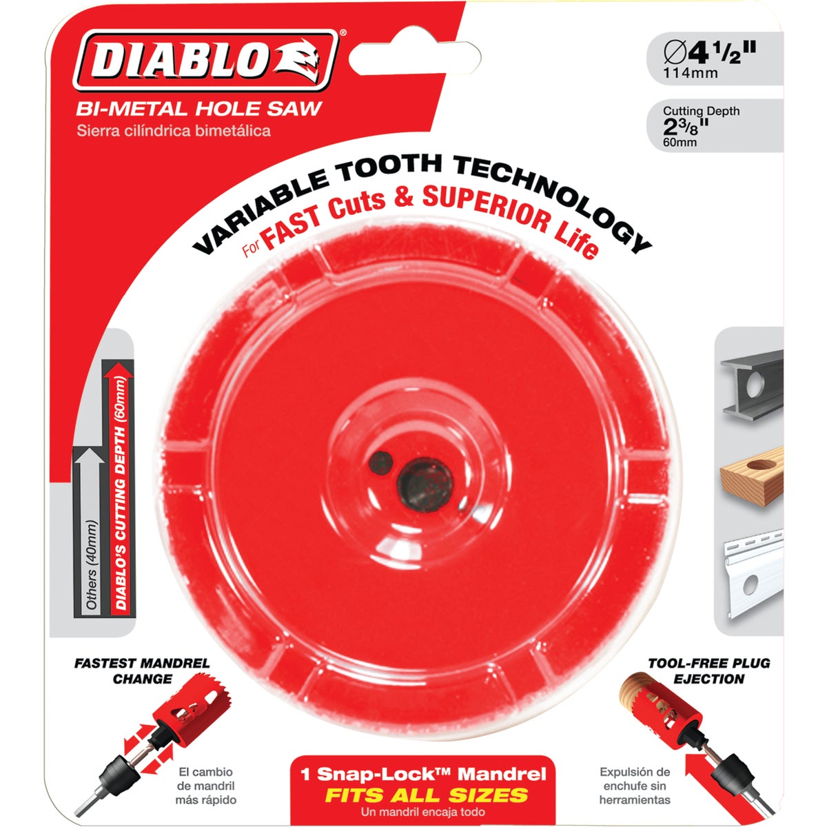 Diablo 4-1/4 In. Bi-Metal Hole Saw Image 2