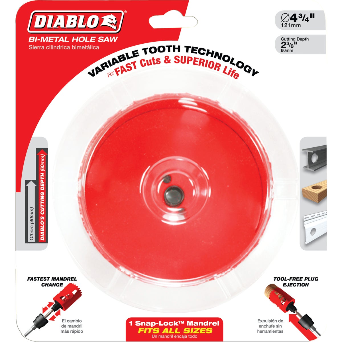 Diablo 4-1/2 In. Bi-Metal Hole Saw Image 2