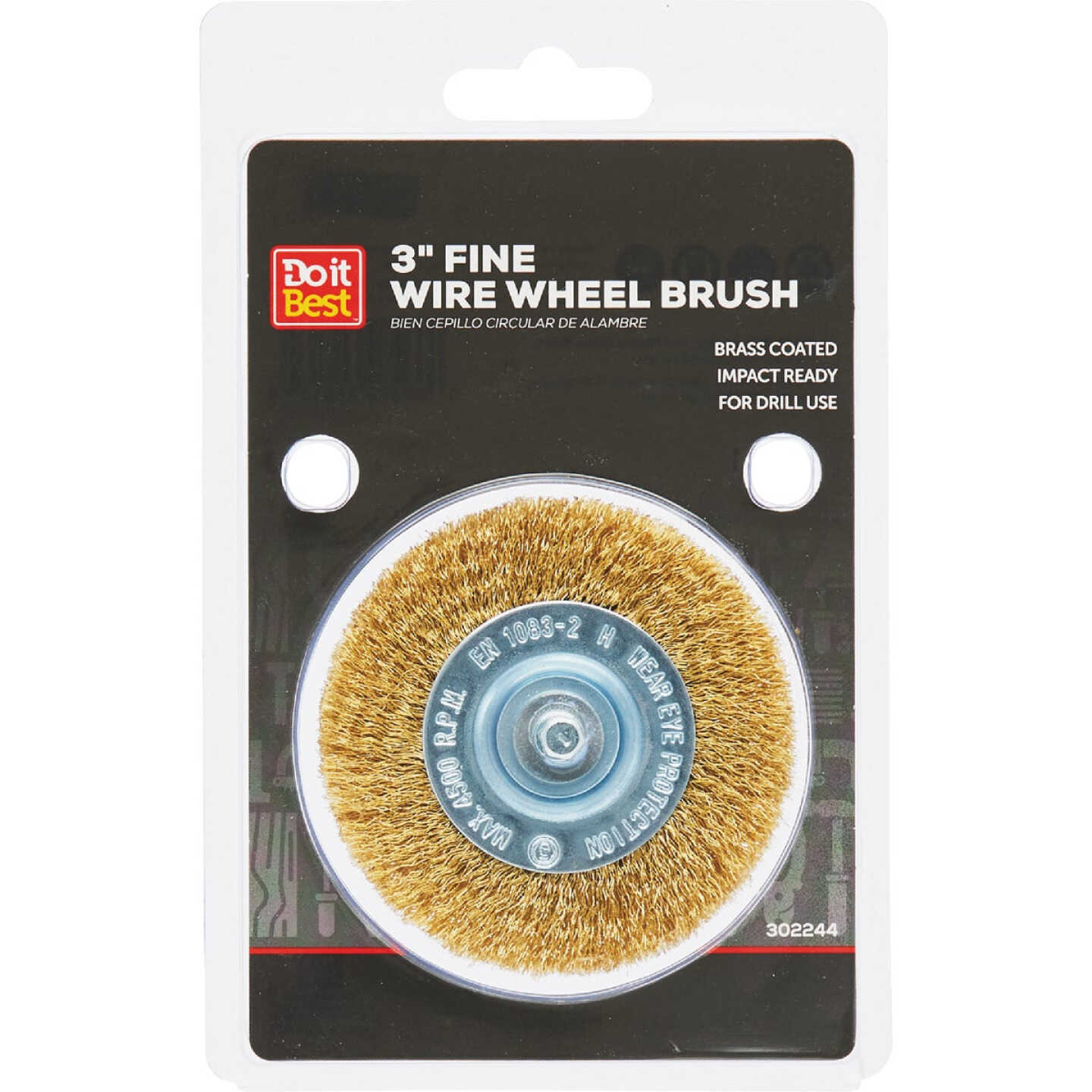 Do it Best 3 In. Mounted, Fine Drill-Mounted Wire Wheel Image 1