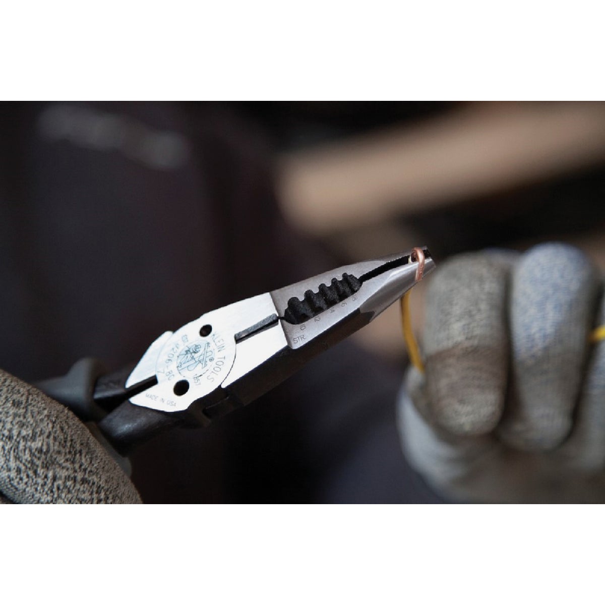 Klein 8-3/8 In. All-Purpose Long Nose Pliers Image 3