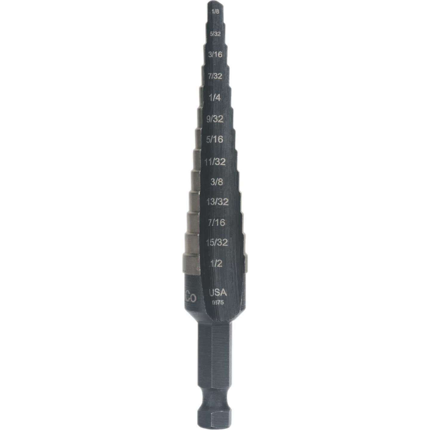 Irwin Unibit 1/8 In. - 1/2 In. #1 Step Drill Bit, 13 Steps Image 1