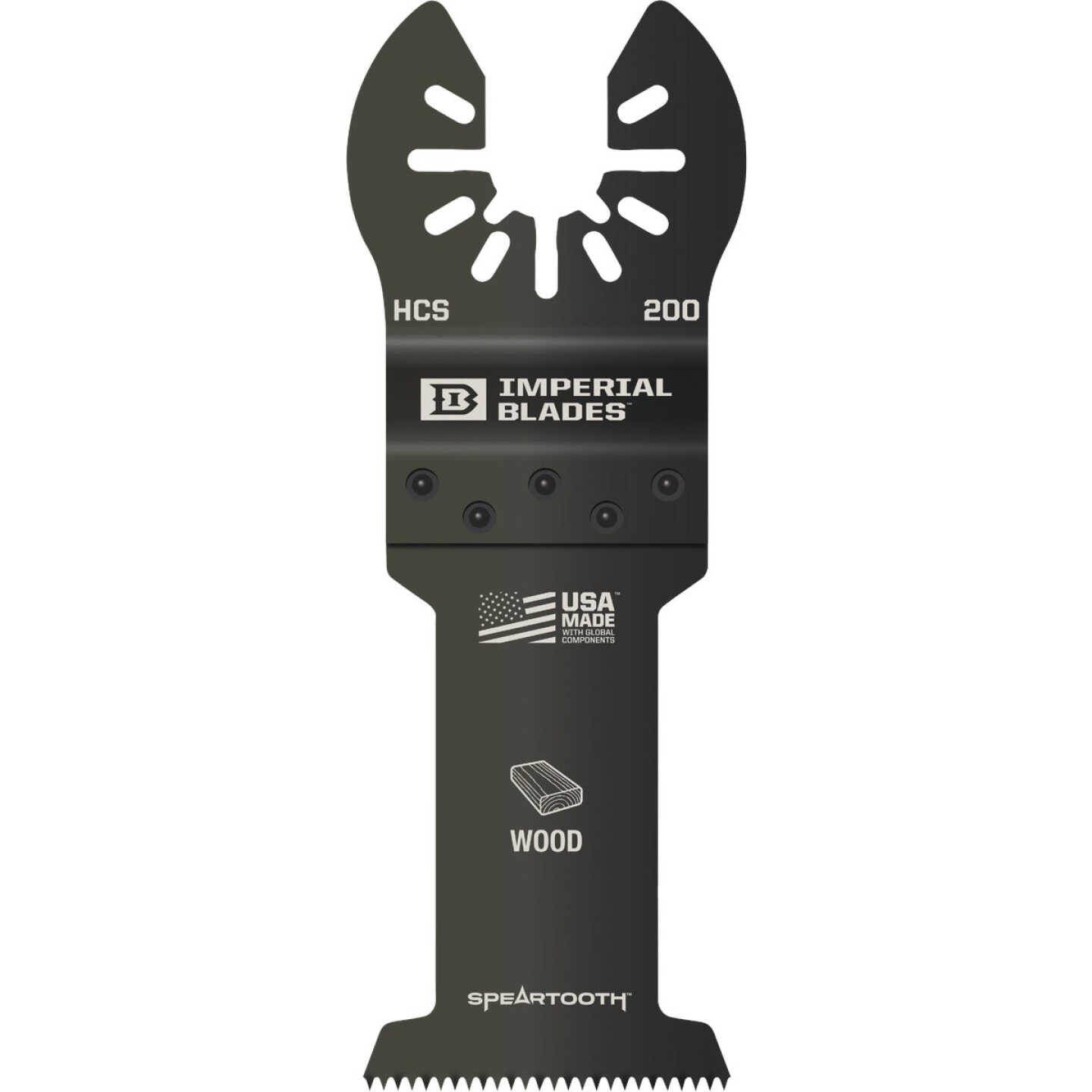 Imperial Blades ONE FIT 1-3/8 In. 12 TPI Speartooth Wood Oscillating Blade Image 1