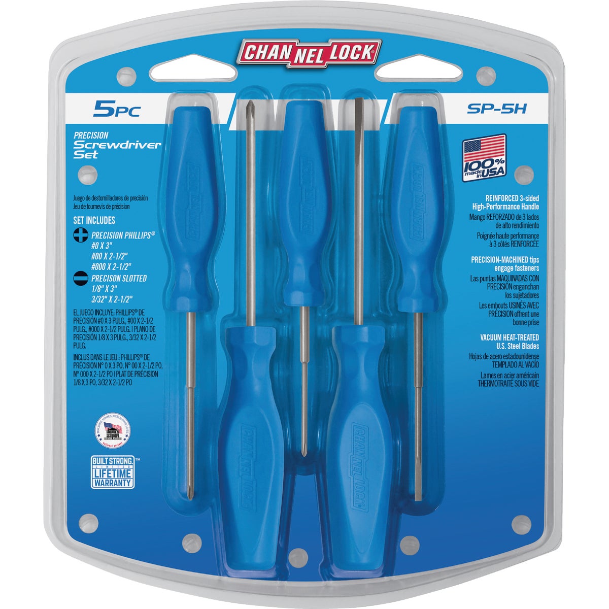 Channellock Precision Professional Screwdriver Set (5-Piece) Image 3