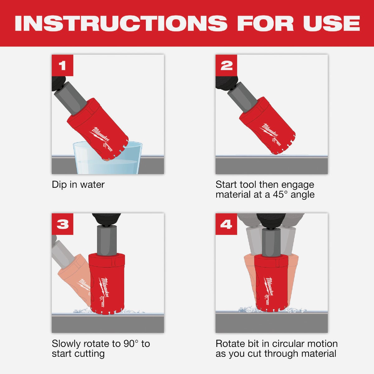 Milwaukee Diamond Plus 2 In. Diamond Grit Hole Saw Image 4