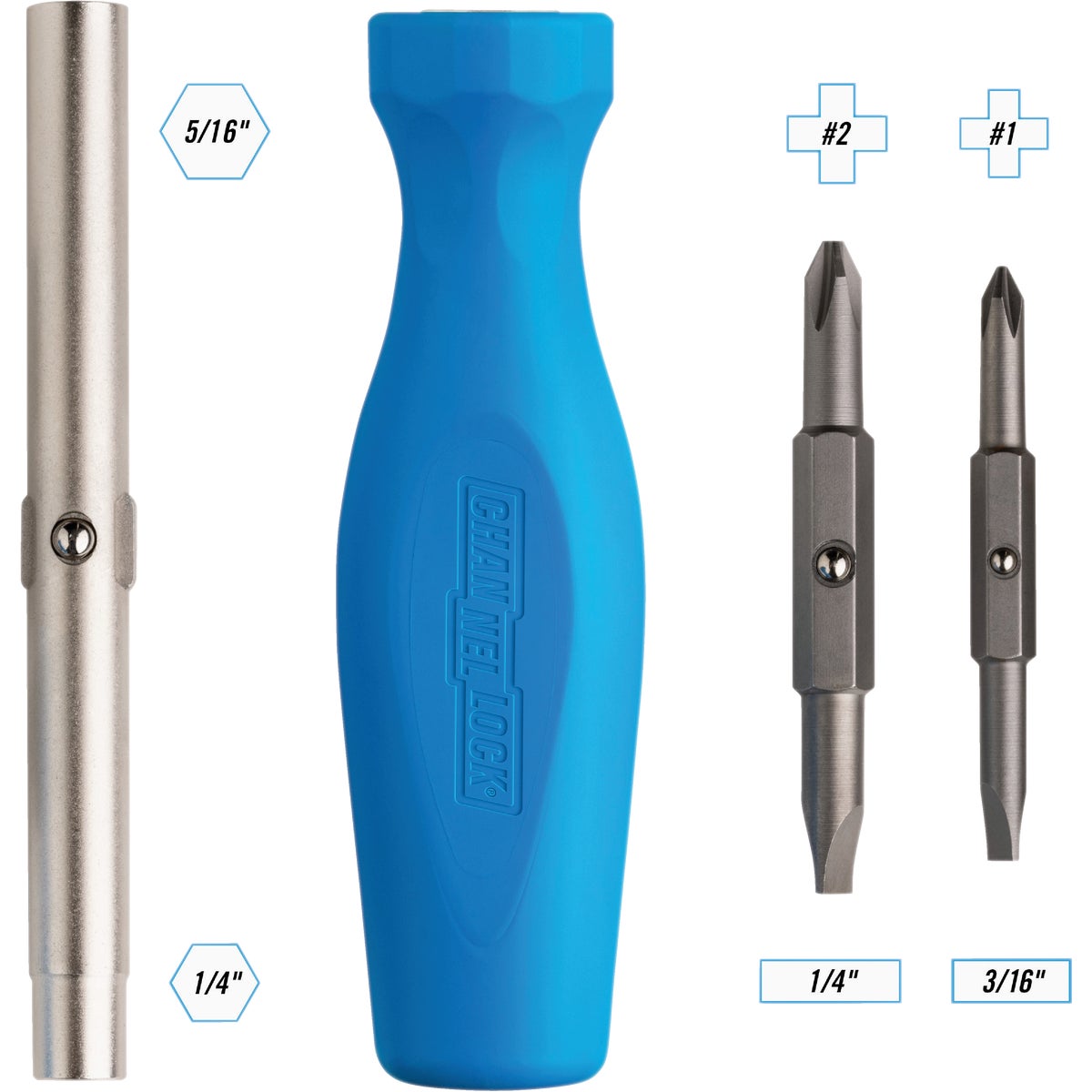 Channellock 6-in-1 Professional Multi-Bit Screwdriver Image 7