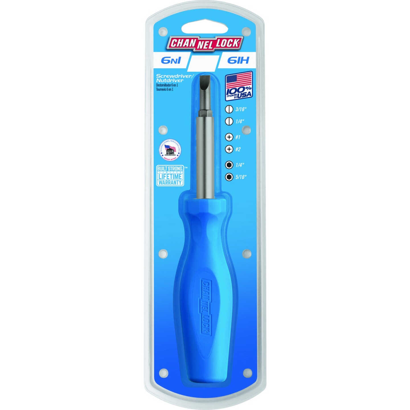 Channellock 6-in-1 Professional Multi-Bit Screwdriver Image 1