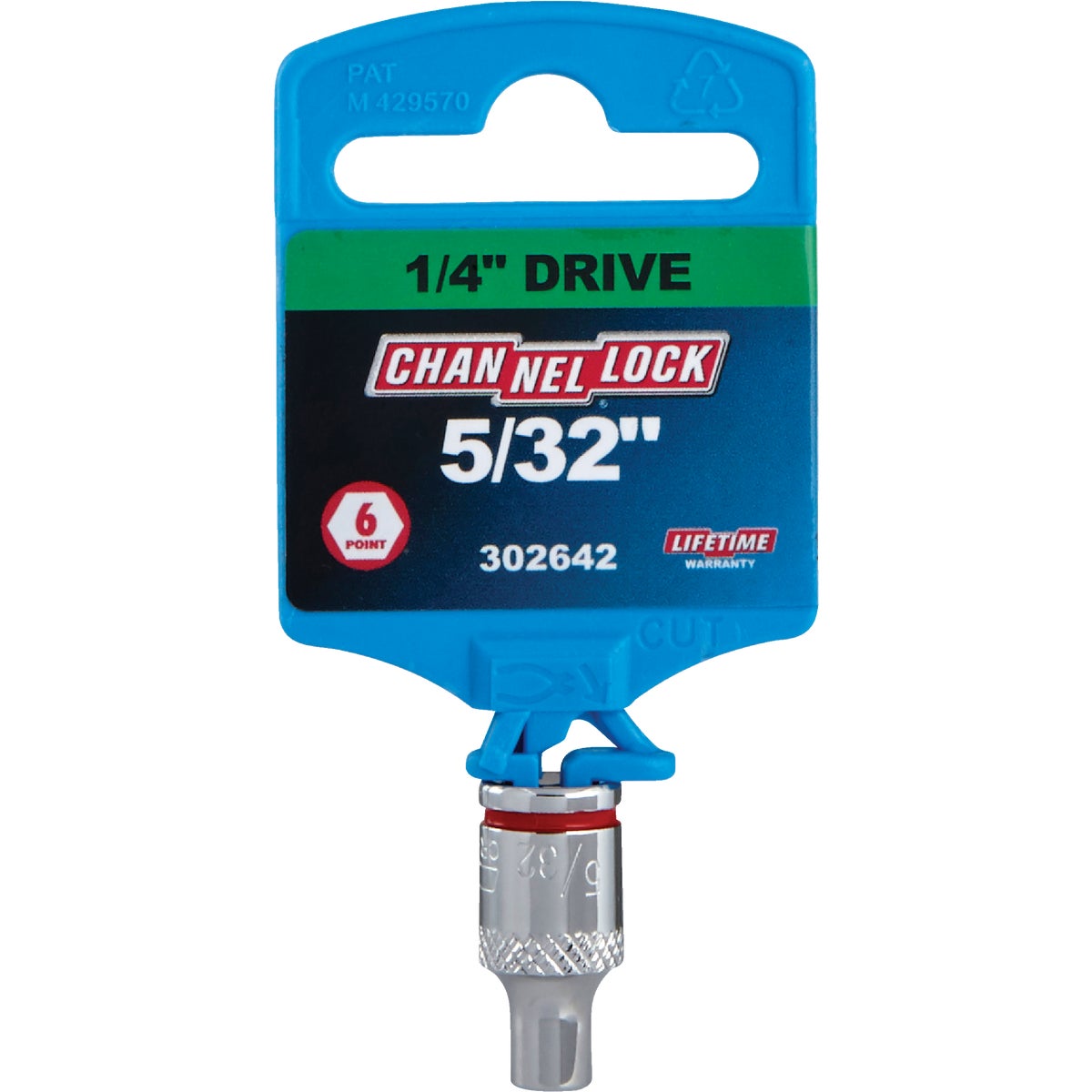 Channellock 1/4 In. Drive 5/32 In. 6-Point Shallow Standard Socket Image 2