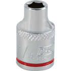 Channellock 3/8 In. Drive 1/4 In. 6-Point Shallow Standard Socket Image 1