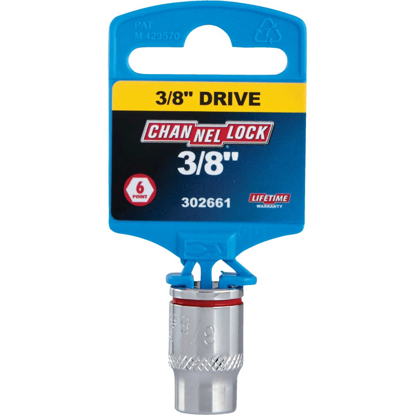 Channellock 3/8 In. Drive 3/8 In. 6-Point Shallow Standard Socket Image 2