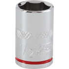 Channellock 3/8 In. Drive 1/2 In. 6-Point Shallow Standard Socket Image 1