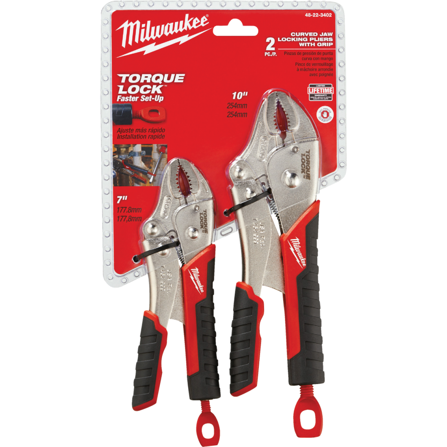 Milwaukee Torque Lock Overmold Grip Locking Pliers Set (2-Piece) Image 1